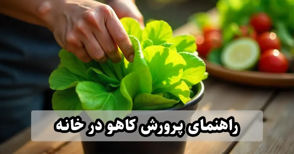 کاشت پرورش کاهو در خانه