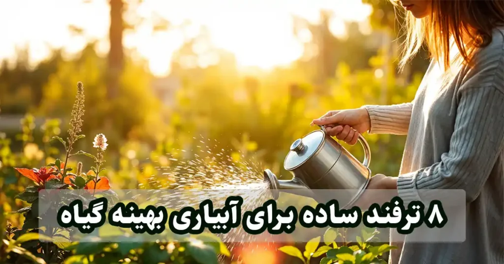 ترفند ساده برای کاهش مصرف آب در آبیاری