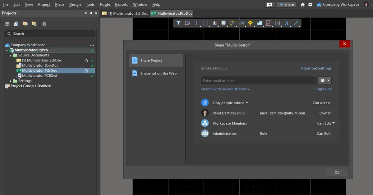 محیط طراحی آلتیوم