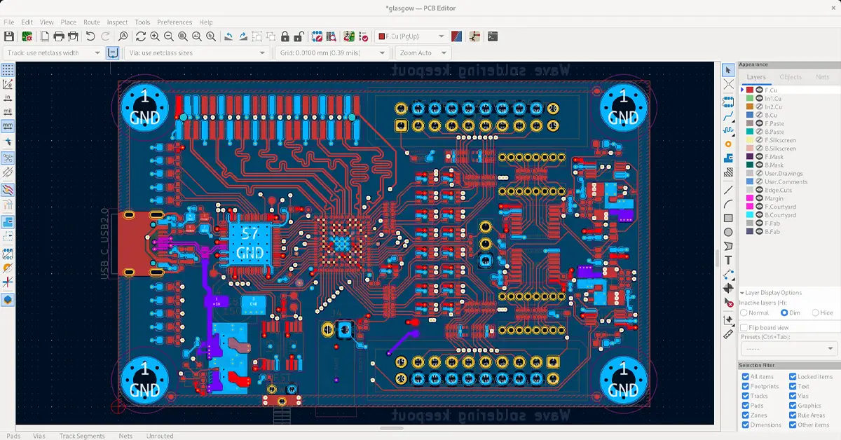 محیط طراحی kicad