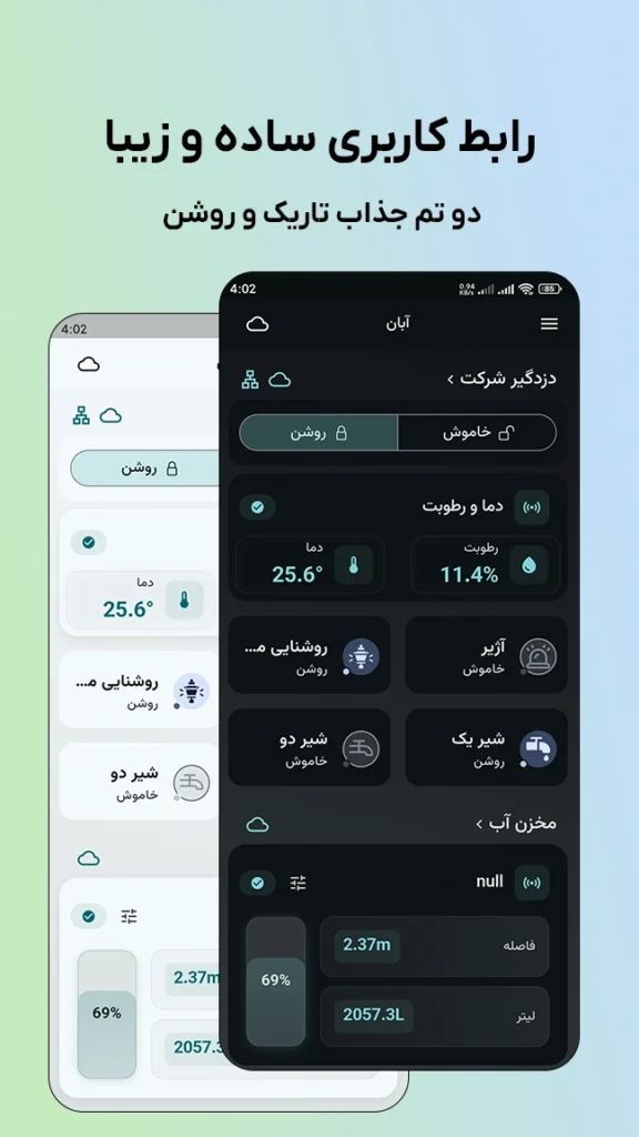 تم تاریک و روشن -یوزرفرندلی