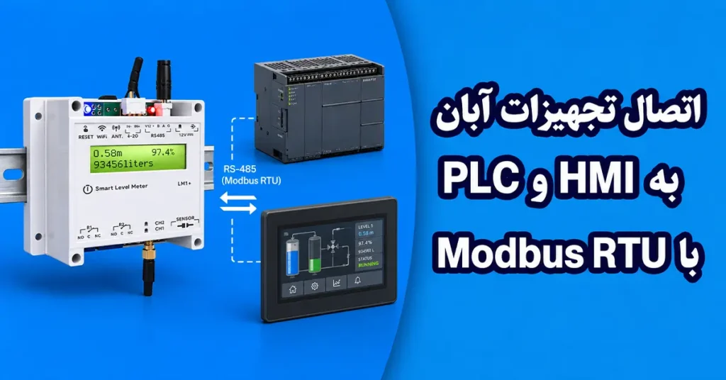 راهنمای اتصال به PLC و HMI با Modbus RTU