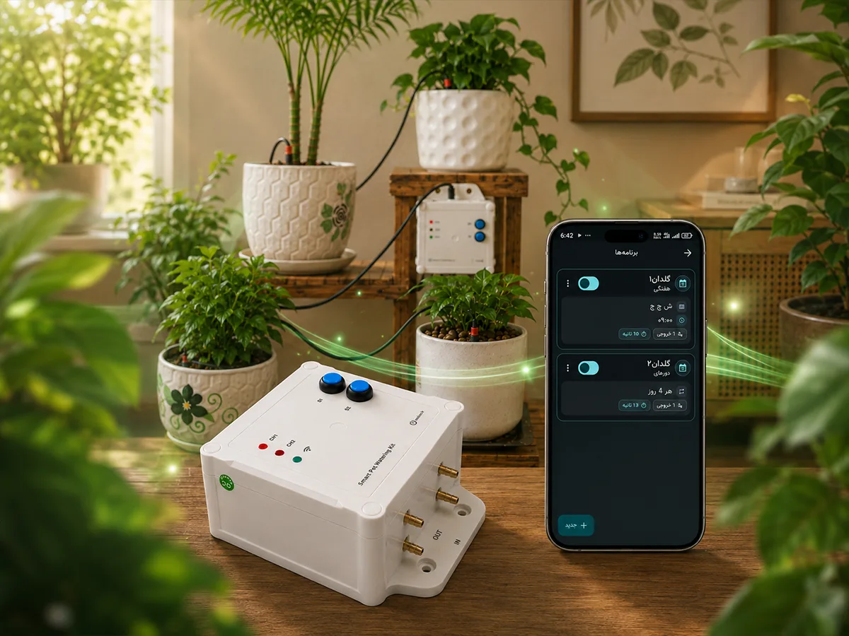 کیت آبیاری گلدان مدل golban
